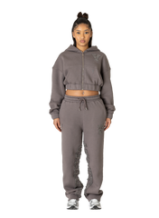 C/A ZIP SMOKED SAND WOMAN SET