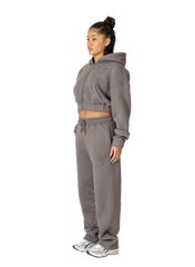C/A ZIP SMOKED SAND WOMAN SET