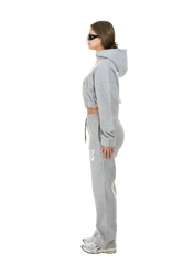 C/A ZIP GREY MELANGE WOMAN SET