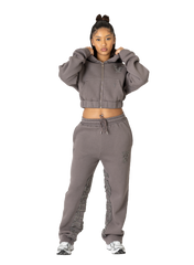 C/A ZIP SMOKED SAND WOMAN SET